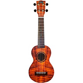 Mahalo Artist Elite Soprano Ukulele With Bag Koa Photo Flame