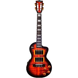 Mahalo Artist Elite Graphics Electric Guitar Tenor Electric Ukulele With Bag Sunburst