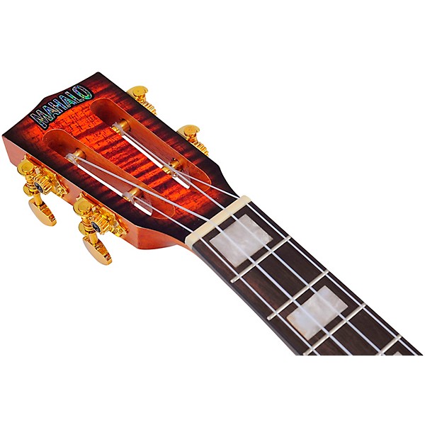 Mahalo Artist Elite Graphics Electric Guitar Tenor Electric Ukulele With Bag Sunburst