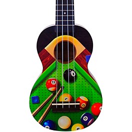 Mahalo Art Series Soprano Ukulele With Bag Owl Motif Mahalo Art Series Soprano Ukulele With Bag Pool Motif