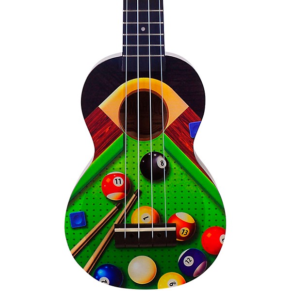 Mahalo Art Series Soprano Ukulele With Bag Pool Motif