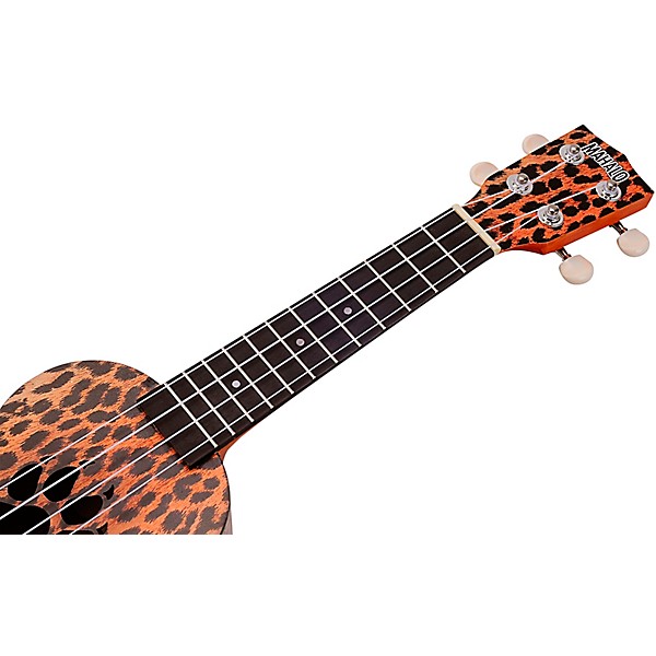 Mahalo Art II Soprano Ukulele With Bag Cheetah Motif