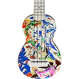 Mahalo Art II Soprano Ukulele With Bag Graffiti Motif Mahalo Art II Soprano Ukulele With Bag Graffiti Motif