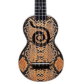 Mahalo Art II Soprano Ukulele With Bag Graffiti Motif Mahalo Art II Soprano Ukulele With Bag Python Motif