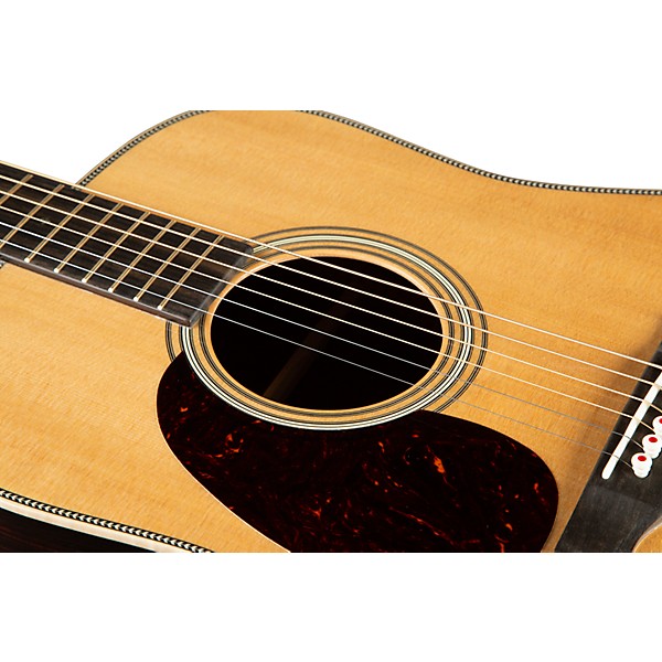 Martin Left-Handed D-28 Modern Deluxe Acoustic Guitar Natural Natural