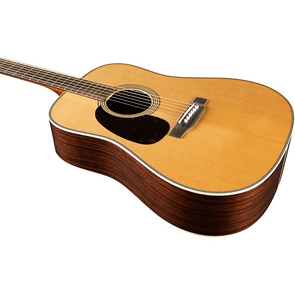 Martin Left-Handed D-28 Modern Deluxe Acoustic Guitar Natural Natural