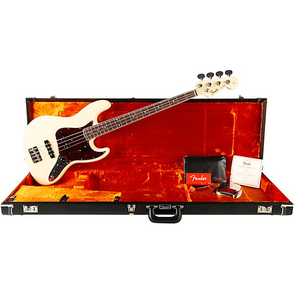 Fender American Vintage II 1966 Jazz Bass Guitar Olympic White