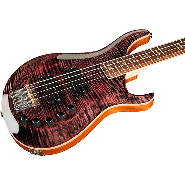 PRS Grainger 4 String 10 Top Electric Guitar Purple Iris