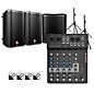 Harbinger LV8 Mixer Package With VARI V2300 Powered Speakers, S12 Subwoofer, Stands and Cables 10" Mains thumbnail