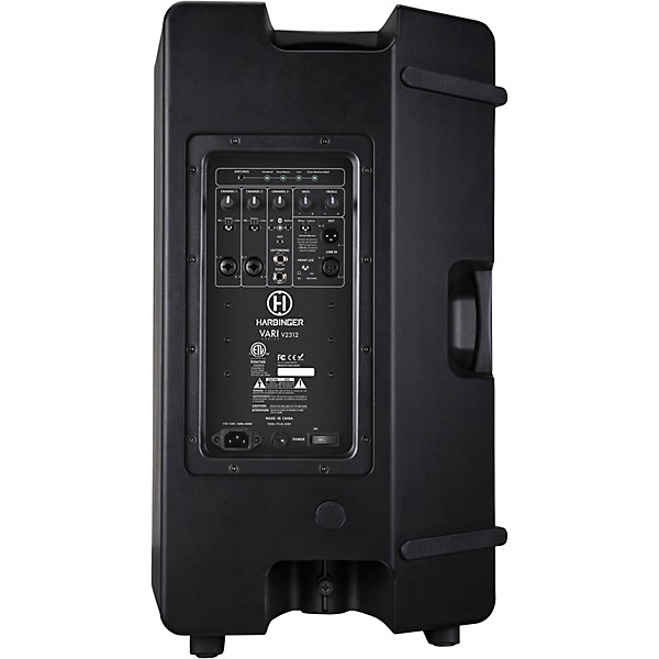 Harbinger LV14 Mixer Package With VARI V2300 Powered Speakers, VARI 2318S Subwoofer, Stands, Cables and Tote Bags 12" Mains