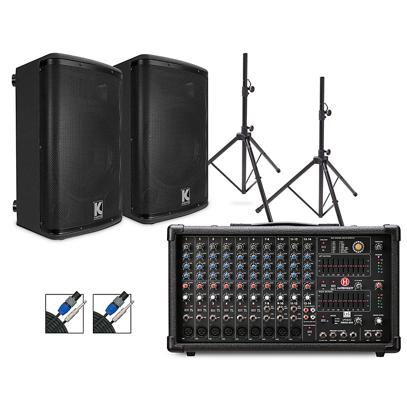 Harbinger LP9800 Powered Mixer Package