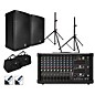 Harbinger LP9800 Powered Mixer Package With Kustom KPX Passive Speakers, Stands, Cables and Tote Bags 15" Mains thumbnail