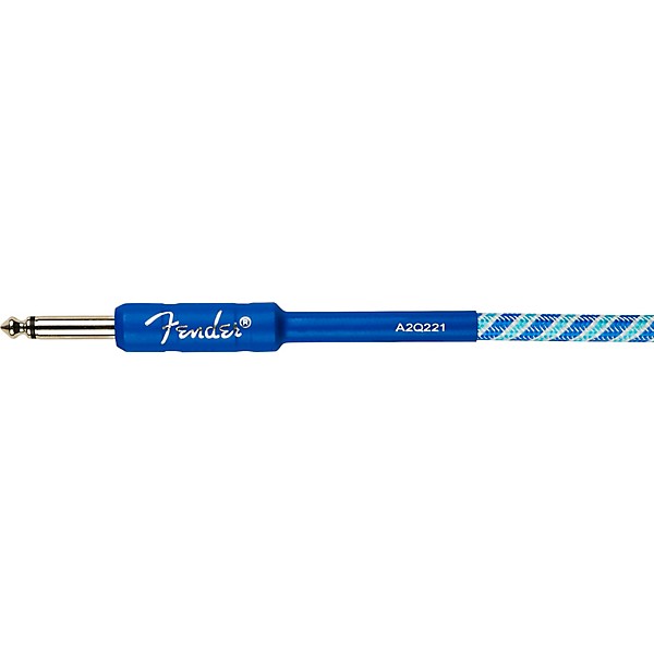 Fender Limited Edition Icicle Holiday Straight to Straight Instrument Cable 10 ft. Blue