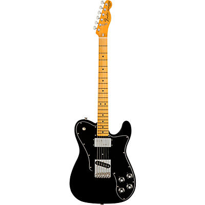 Fender American Vintage Ii 1977 Telecaster Custom Maple Fingerboard Electric Guitar Black for sale