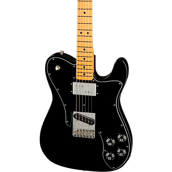 Fender American Vintage II 1977 Telecaster Custom Maple Fingerboard Electric Guitar Black