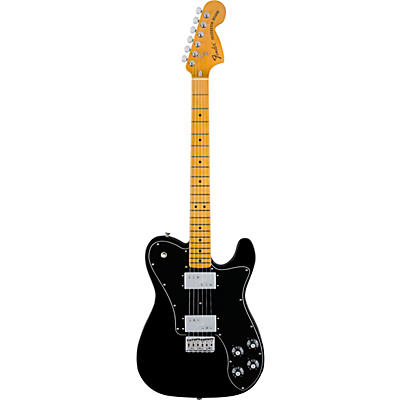 Fender American Vintage Ii 1975 Telecaster Deluxe Electric Guitar Black for sale
