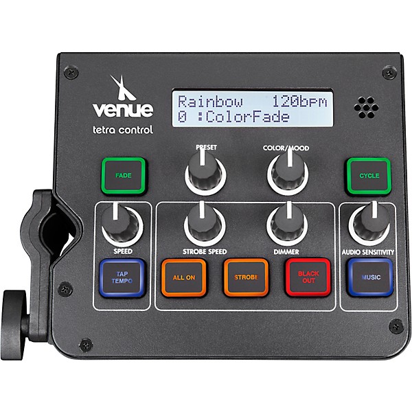 Venue Lighting Package with Tetra Control DMX Controller, Tetra 6 Wash Lights, and DMX Cables