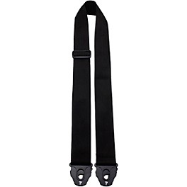 Perri's Nylon Guitar Strap With Locking Ends Black 2 in.