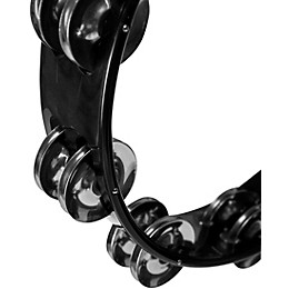 Stagg Double Row Cutaway Tambourine With 16 Jingles Black