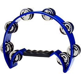 Stagg Double Row Cutaway Tambourine With 16 Jingles Black Stagg Double Row Cutaway Tambourine With 16 Jingles Blue