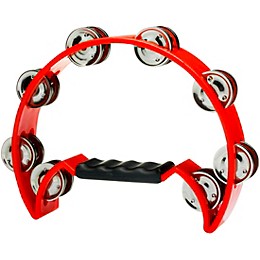 Stagg Double Row Cutaway Tambourine With 16 Jingles Red