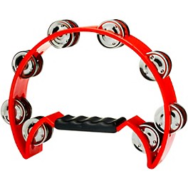 Stagg Double Row Cutaway Tambourine With 16 Jingles Black Stagg Double Row Cutaway Tambourine With 16 Jingles Red