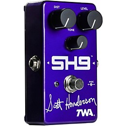TWA Scott Henderson SH9 Signature (White Font) Distortion Effects Pedal Purple