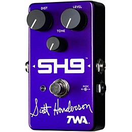 TWA Scott Henderson SH9 Signature (White Font) Distortion Effects Pedal Purple