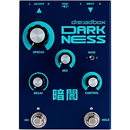 Dreadbox Darkness Stereo Reverb Effects Pedal Dark Blue