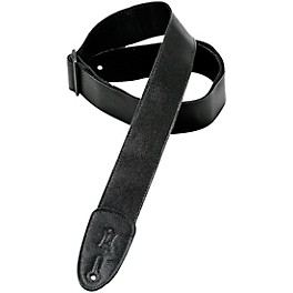 Levy's M7GP-BLK 2" Black Leather Guitar Strap