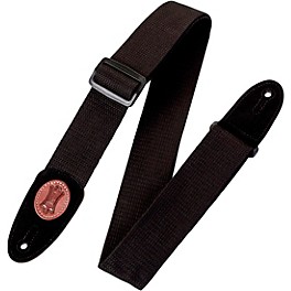 Levy's MSSC8-BLK 2" Signature Series Black Cotton Guitar Strap