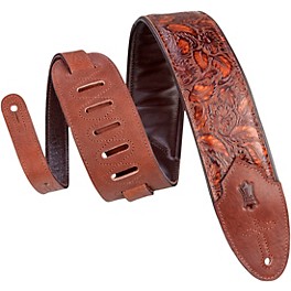 Levy's M4WP-006 3" Embossed Leather Guitar Strap