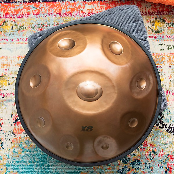 X8 Drums Gold Series Celebration E Pakmoon Handpan With Bag