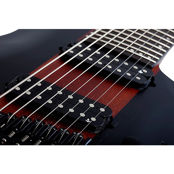 Schecter Guitar Research C-8 Multiscale Rob Scallon Electric Guitar Satin Dark Roast