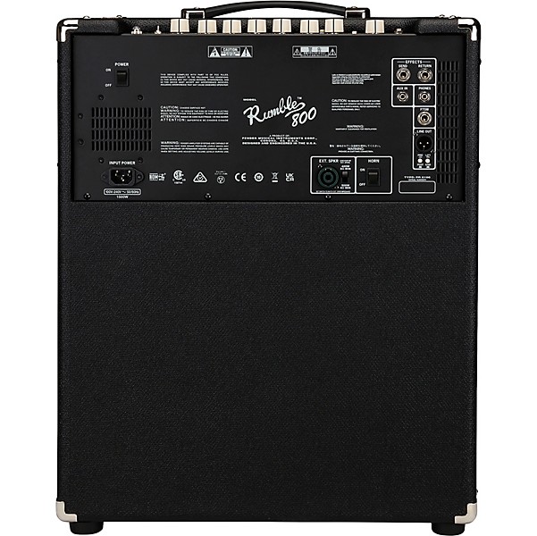 Fender Rumble 800 800W 2x10 Bass Combo Amp Black