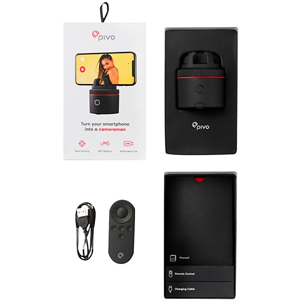 Pivo Pod One Interactive Auto-Tracking Smartphone Mount Black