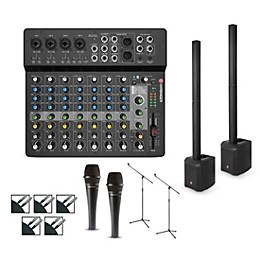 Harbinger LV12 Mixer Package With MLS900 Pair, Mics, Stands and Cables