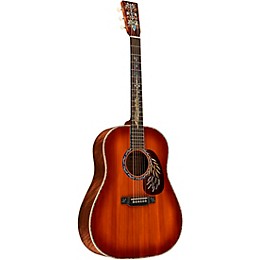 Martin Limited-Edition Hops and Barley Dreadnought Acoustic Guitar Toasted Burst