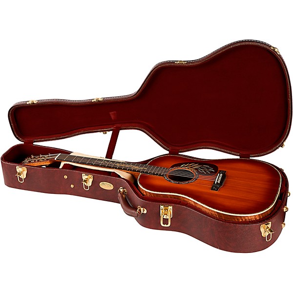 Martin Limited-Edition Hops and Barley Dreadnought Acoustic Guitar Toasted Burst