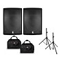 Kustom KPX Powered Speaker Package With Stands and Tote Bags 12" Mains thumbnail