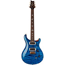 PRS Wood Library Custom 24-08 With Stained Maple Neck and Ziricote Fretboard Electric Guitar Aquamarine