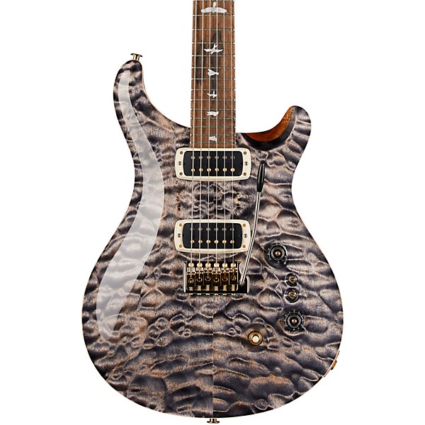 PRS Wood Library Custom 24-08 With Stained Maple Neck and Ziricote Fretboard Electric Guitar Charcoal