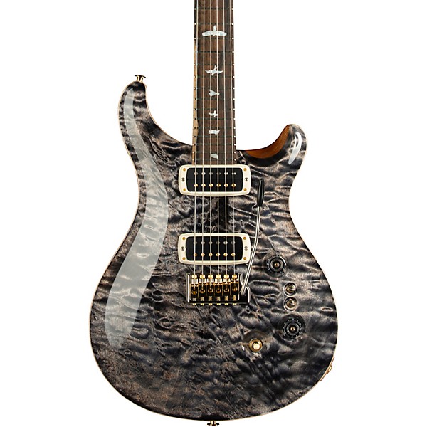 PRS Wood Library Custom 24-08 With Stained Maple Neck and Ziricote Fretboard Electric Guitar Charcoal