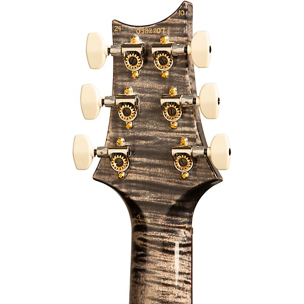 PRS Wood Library Custom 24-08 With Stained Maple Neck and Ziricote Fretboard Electric Guitar Charcoal