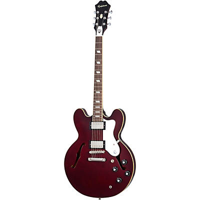 Epiphone Noel Gallagher Riviera Semi-Hollow Electric Guitar Dark Wine Red for sale