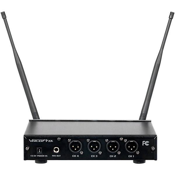 VocoPro USB-ACAPELLA-4 4-Channel Wireless Microphone/USB Interface Package, 902-927.2mHz Set A