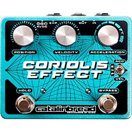 Open Box Catalinbread Coriolis Effect Sustainer/Wah/Filter/Pitch Shifter/Harmonizer Effects Pedal Level 1 Teal Sparkle