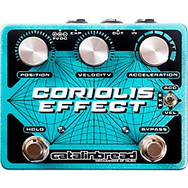 Open Box Catalinbread Coriolis Effect Sustainer/Wah/Filter/Pitch Shifter/Harmonizer Effects Pedal Level 1 Teal Sparkle