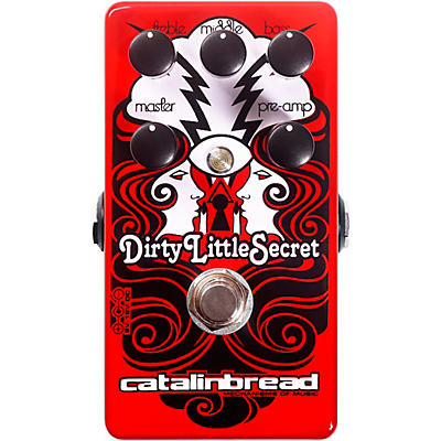Catalinbread Dirty Little Secret Red Hot-Rodded Marshall Amp Emulation Effects Pedal Red for sale