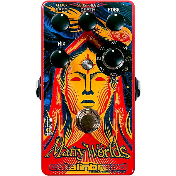 Open Box Catalinbread Many Worlds 8-Stage Phaser Effects Pedal Level 1 Red